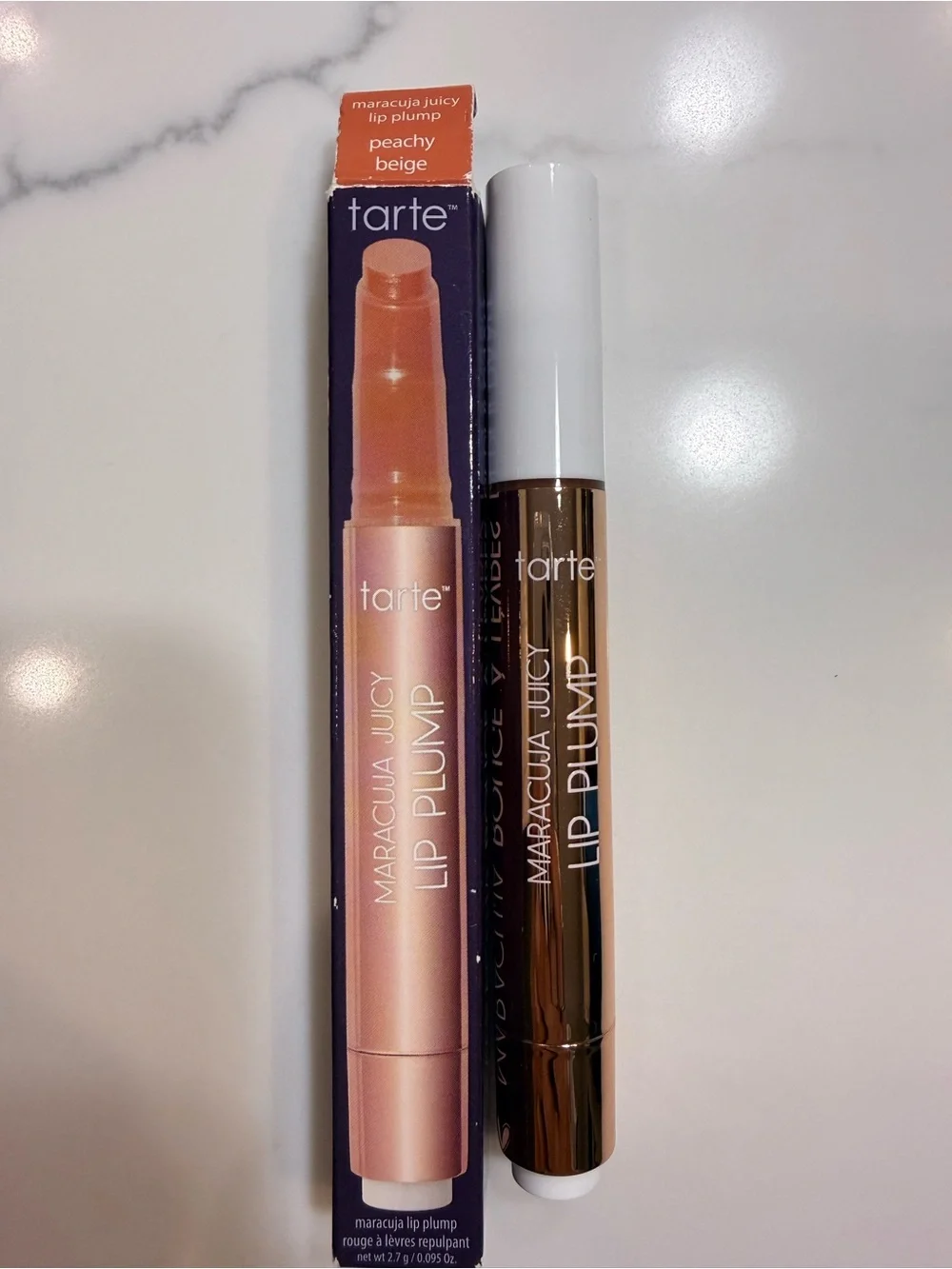 Tarte Maracuja Juicy Lip Plump — Peachy Beige Gloss